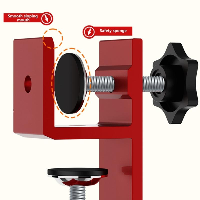 0-25mm Woodwork Clamp Closure Scriber Wardrobe Marking Clamping Jig Aluminum Alloy Fixing Clip for Carpentry Woodworking