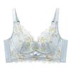 French Style Bra Women's Lace Bra Gathered Without Steel Rings Adjustable Breathable Bra Summer