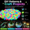 1.5cm Luminous Stones, Glow in The Dark Garden Pebbles, Outdoor Glowing Rocks, Decorative Glowing Pebbles for Pathway Patio Yard Aquarium Fish Tank