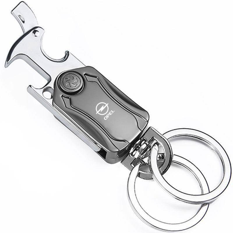 

Car Keychain Chain Ring Key Holder With Bottle Opener For Opel Antara Astra Insigni mokka Corsa Mokka Vectra opc Accessories