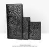 Men’s Retro Genuine Leather Wallet - Hand-Embossed Crocodile Pattern, Long, Large Capacity, Multi-Card Slots.