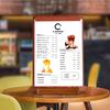 Solid Wood Menu Board Restaurant Wine Order Single Clip Bar Retro Table Card Bill Board Clip Writing Board Clipboard