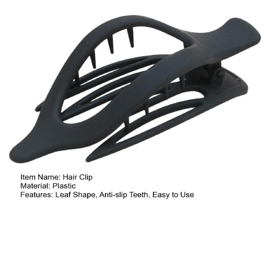 Haarspange für Damen, Blattform, rutschfeste Zähne, Haarnadel, Hinterkopf, Haarhalter, leicht zu tragendes Haar-Accessoire