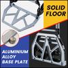 Folding Aluminum Hand Truck Dolly Cart 150KG Capacity Heavy Duty Two-Wheeled TPR Wheels Industrial Cargo Handling Storage