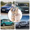 Cartoon Bear Tissue Holder and Trash Can Soft Plush Car Tissue Box Umbrella Storage Bucket for Vehicle Home Travel