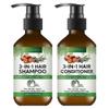 3-IN-1 Batana Oil Shampoo & Conditioner Set with Rosemary and Black Castor Oil, Organic Batana Oil Shampoo and Conditioner for Hair Growth, Thinning H