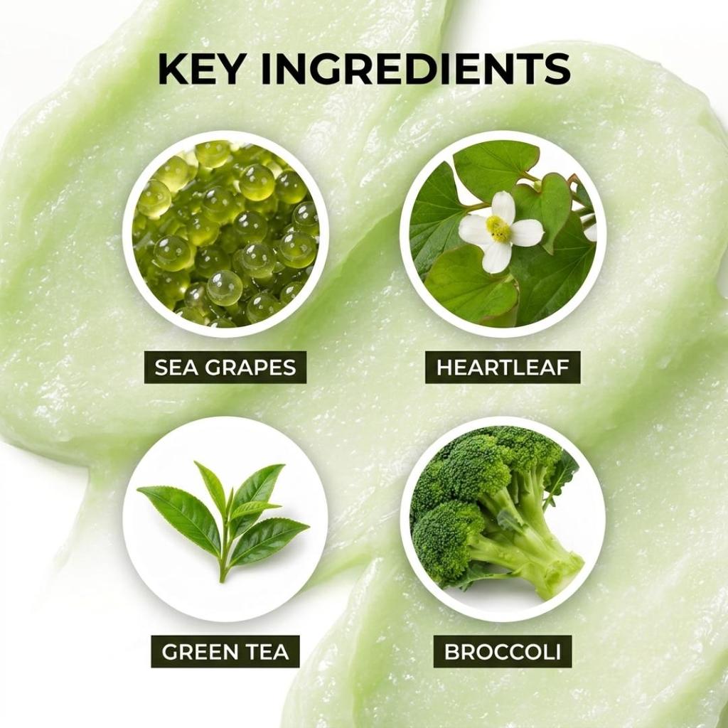 BLITHE Foaming Splash Mask Green Caviar PDRN Facial Cleanser Pore Care 120ml