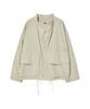 Beyond Closet [Collection Line] Luxe Texture Light Fabric Blouson Beige