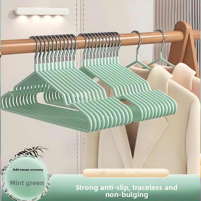 Durable Plastic Hangers For Clothing With Non Slip Design And No Trace Features For Home Use