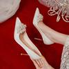 Wedding Shoes Bridal Shoes Bridesmaid New Red Stilettos Summer Women Are Not Tired Toasting Chinese Xiuhe Clothes Single Shoes