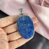 Lapis Lazuli Pendant With Silver Chain Necklace 925 Sterling Silver Pendant