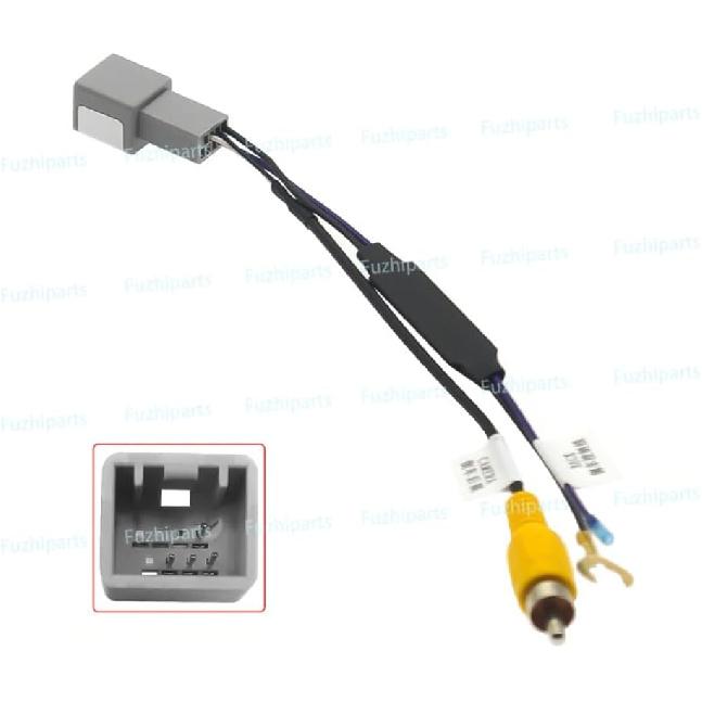 8 Pin for Honda BRV 2014~2018 Car Parking Reverse Backup Rearview Camera RCA Video Plug Cable Adapter Convertor
