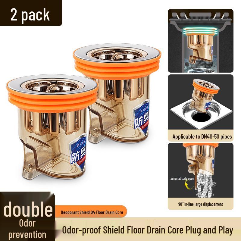 Universal Anti-Backflow Floor Drain Core: Bathroom Deodorizer & Insect Blockage Seal