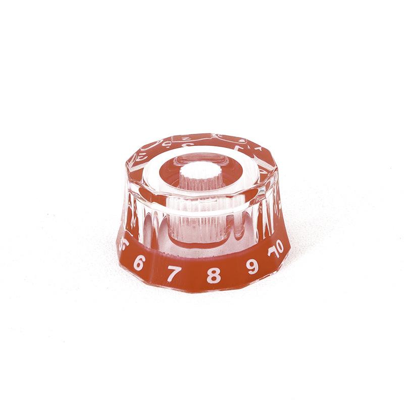Twelve-Sided Acrylic Tone and Volume Knob Caps for LP Electric Guitar