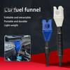 5-teilige Öltrichter, tragbar, leicht zu tragen, breite Öffnung, flexible Trichter, universell einziehbar, für Auto-Kraftstoff