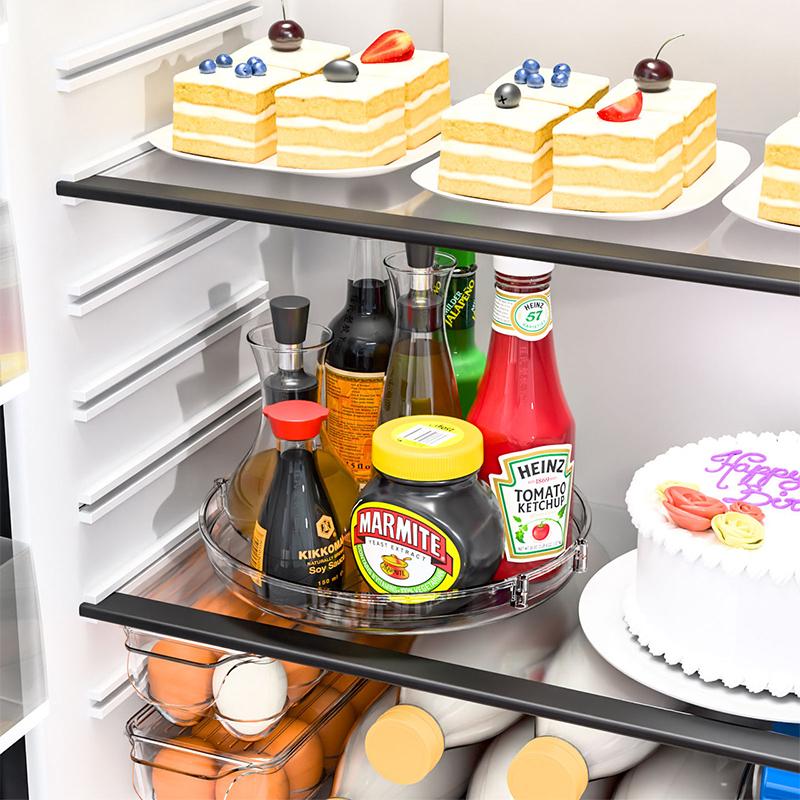 Rotating Spice Rack Multipurpose Storage Turntable Organizer For Cabinet Kitchen Pantry