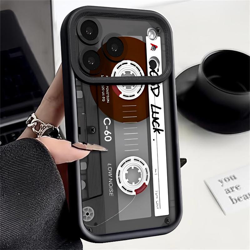 Tape Print Handyhülle für iPhone Air 16e 17 16 15 14 Pro Max 13 12 Pro 15 16 14 Plus Stoßfestes Silikon Weiche TPU-Hülle