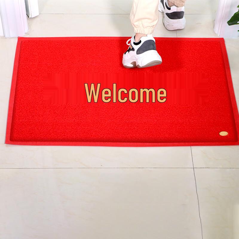 Red Anti-slip Welcome Mat