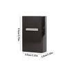 1pc Aluminium Alloy Metal Cigarette Case Regular Cigarettes Use Portable Travel Portable Cigarette Holder Box