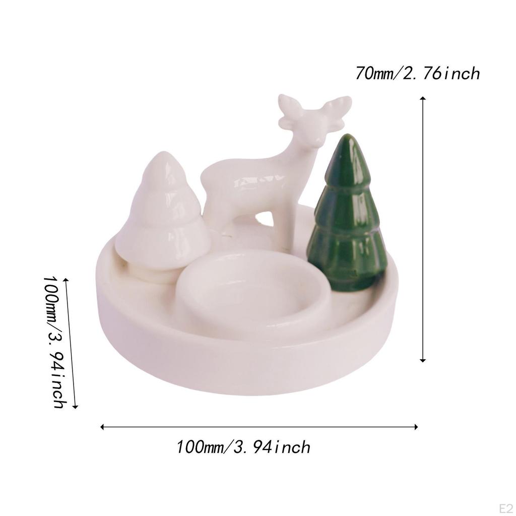 Weihnachts-Kerzenständer Ständer Partyzubehör Kerzenleuchter Tablett Teelicht für Wohnzimmer