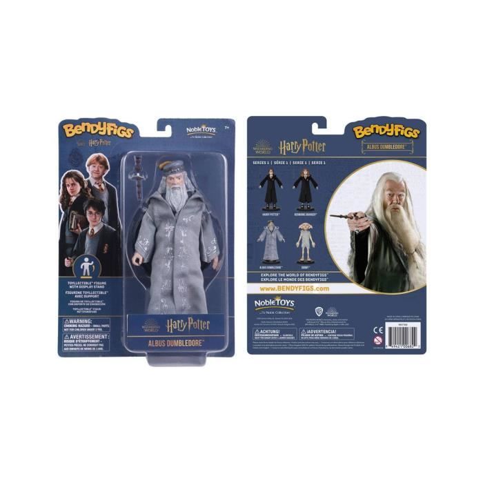 Figurine - noble collection - bendyfigs albus dumbledore - 19 cm - flexible - harry potter