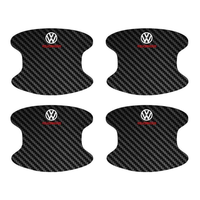 2025 Hot Automotive Threshold Bar with Door Handle Bowl Scratch Protective Sticker For Volkswagen VW GOLF Polo Tiguan JETTA GTI