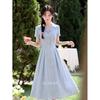 Luxiangnan French Style Short-Sleeved Dress