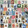 64 Medium Retro Postmark Graffiti Stickers Decorative Guitar Notebook Suitcase DIY Waterproof Stickers