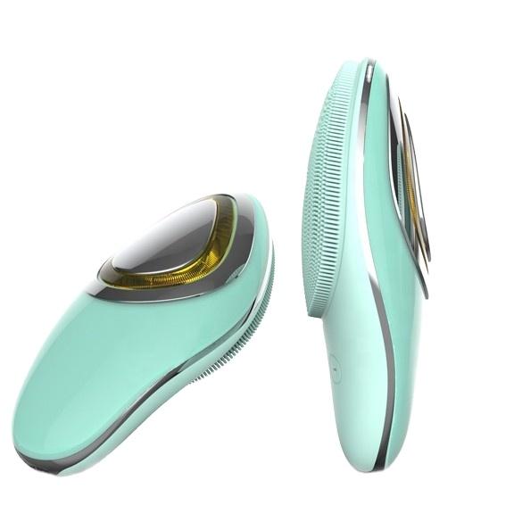 Silicone Vibration Face Cleaning Brush Soft Electric Face Beauty Brush Electric Customized Facial Cleansing Brush Rechargeable
