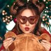 Plush Cute Funny Heart Shaped Sunglasses Fashionable Sun Glasses Personality Love Gradient Pink Glasses Sexy Cat Eye Party Eyewear
