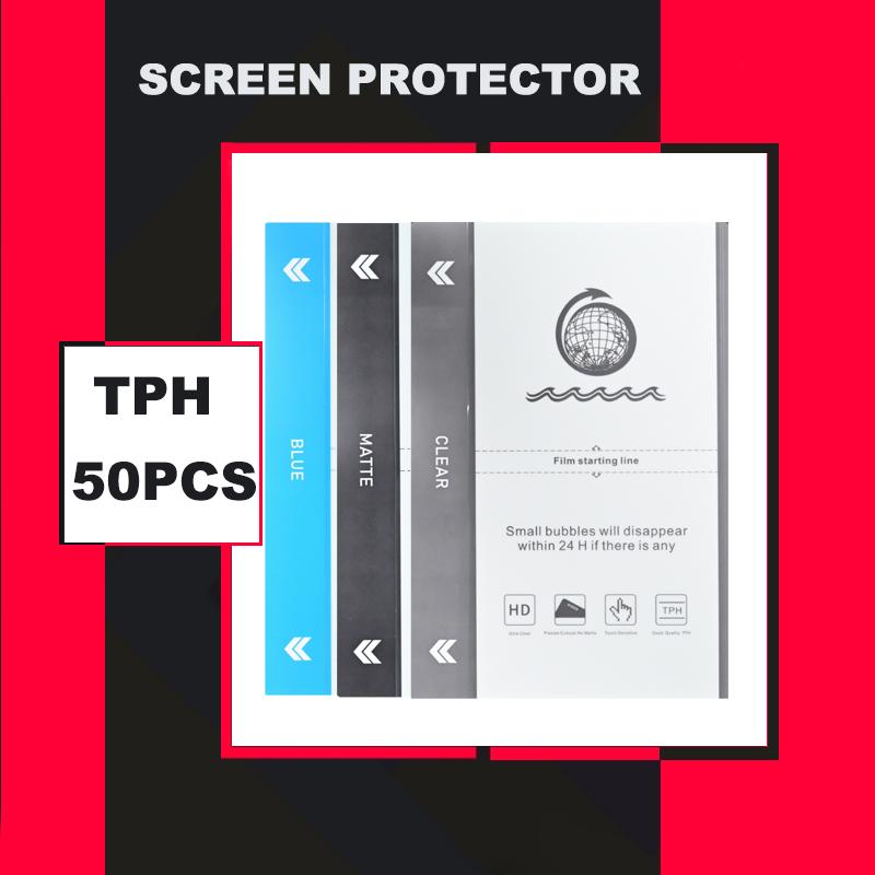 50PCS TPH HD CLEAR MATTE BLUE Flexible Hydrogel Film Mobile Phone Screen Protector For Cut Machine 1