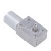 Motore ad ingranaggi CC 24V Albero singolo 12mm da 4 a 25kg.cm Autobloccante Reversibile Motore ad ingranaggi a vite senza fine con base