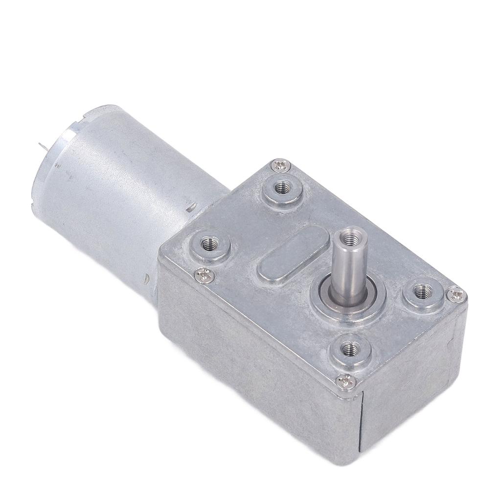 Motore ad ingranaggi CC 24V Albero singolo 12mm da 4 a 25kg.cm Autobloccante Reversibile Motore ad ingranaggi a vite senza fine con base