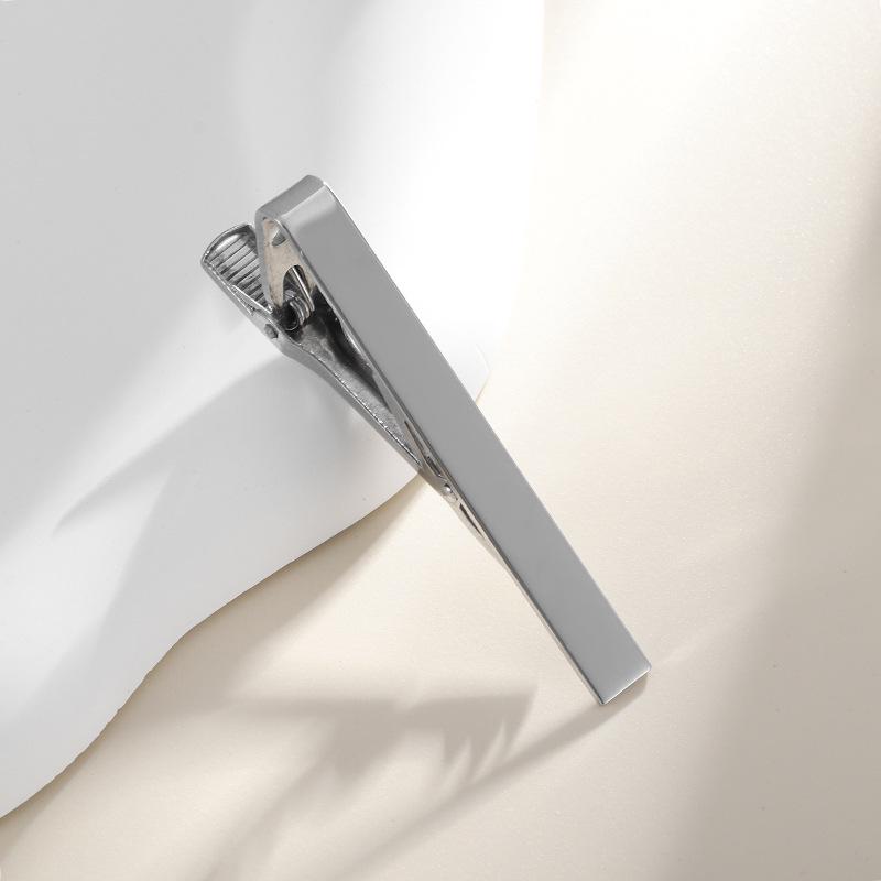 

Полированные запонки круглой формы из нержавеющей стали и титана с зажимом для галстука – модный деловой аксессуар для мужчин Stainless Steel