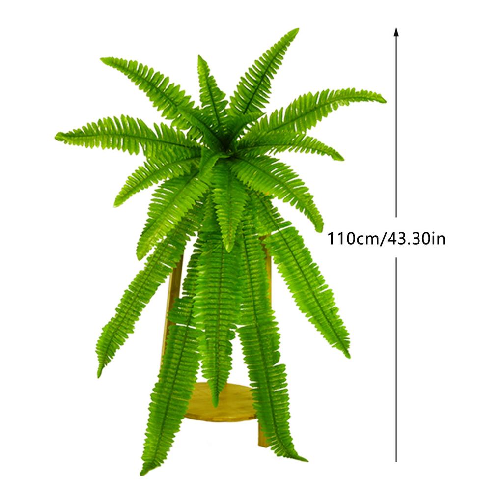 Large Artificial Fern 45-110CM Tropical Fake Fern WholesaleLeaves Persian Leaves Wall Hanging Plants For Home Garden Decor