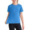 Kids' Quick-Dry Tee - Solid Color Sport T-Shirt