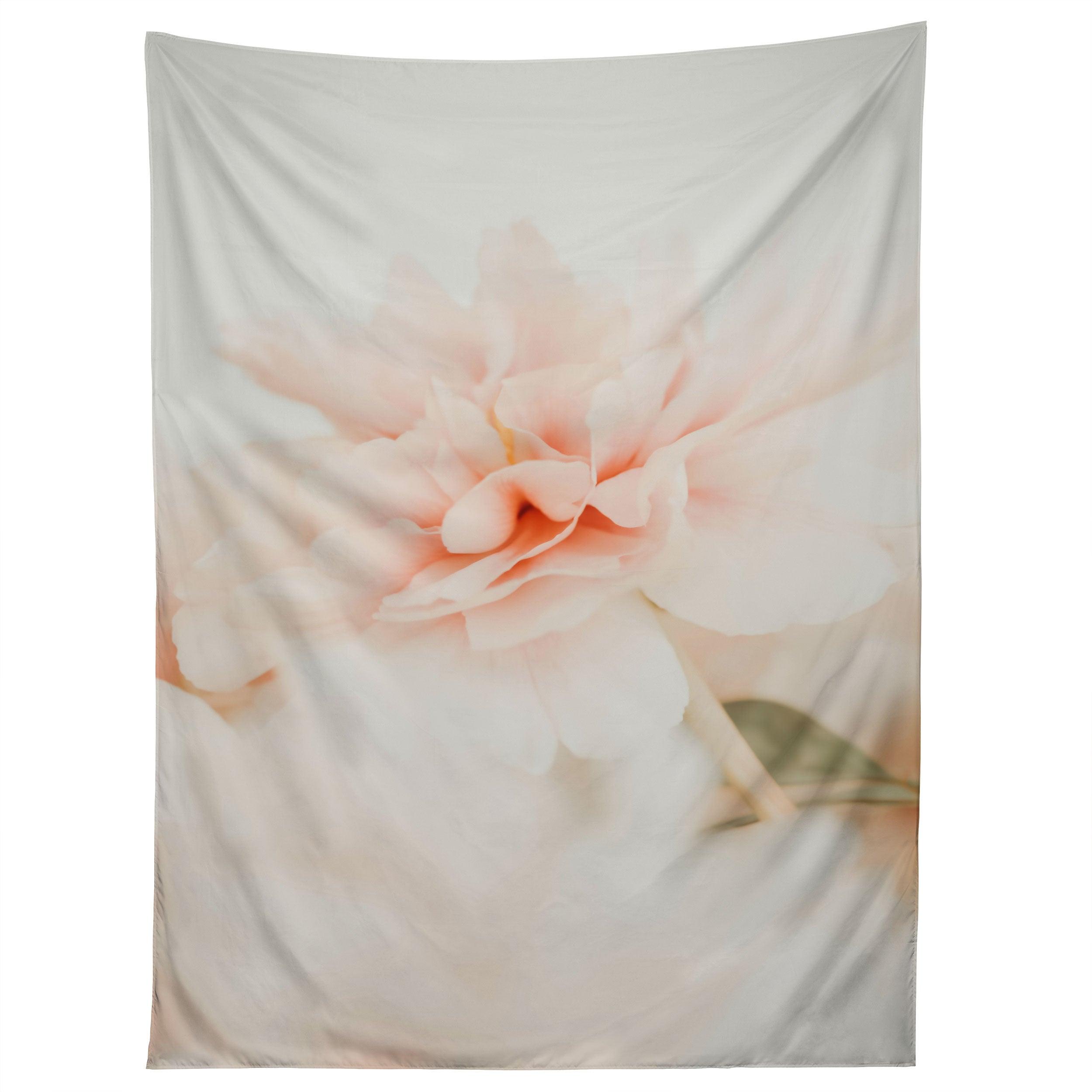 BURNT ORANGE PEONY tapestry 75x100