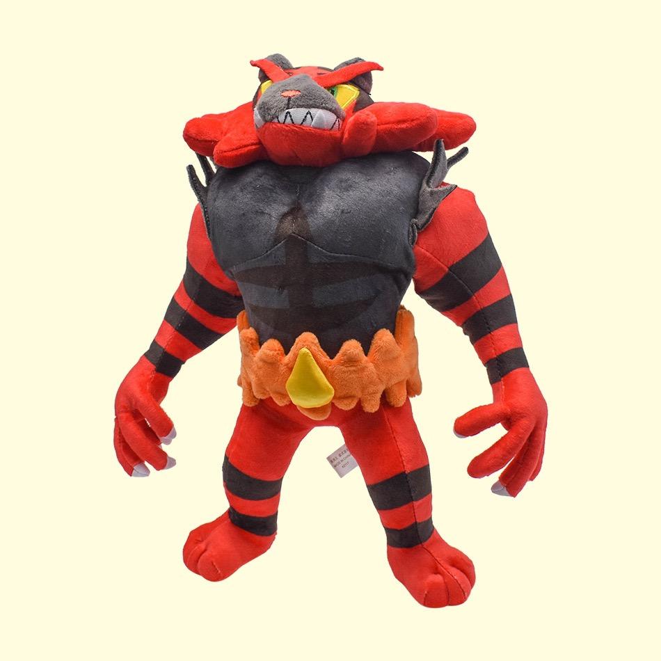 Alola Final Evolution Incineroar Plush - Ultimate Form of Litten Fire Tiger Stuffed Doll, Big Cat Collectible Toy