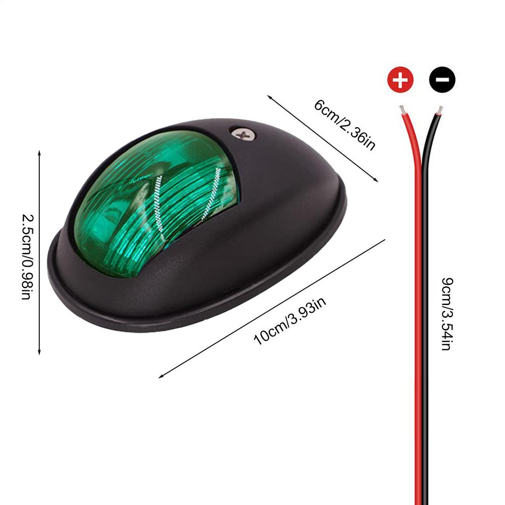 Boat Navigation Lights Led Marine Navigation Fishing Led Lights Electrical Accessories Supplies Green Red Signal Lighting For