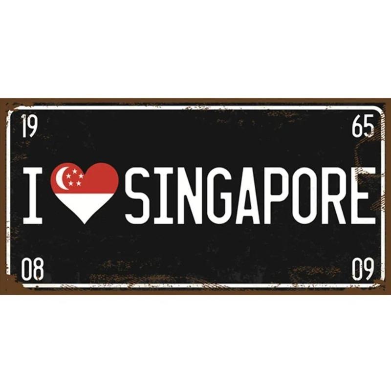 Retro Automobile Tin Signs, Vintage Car Metal Decor 15x30cm