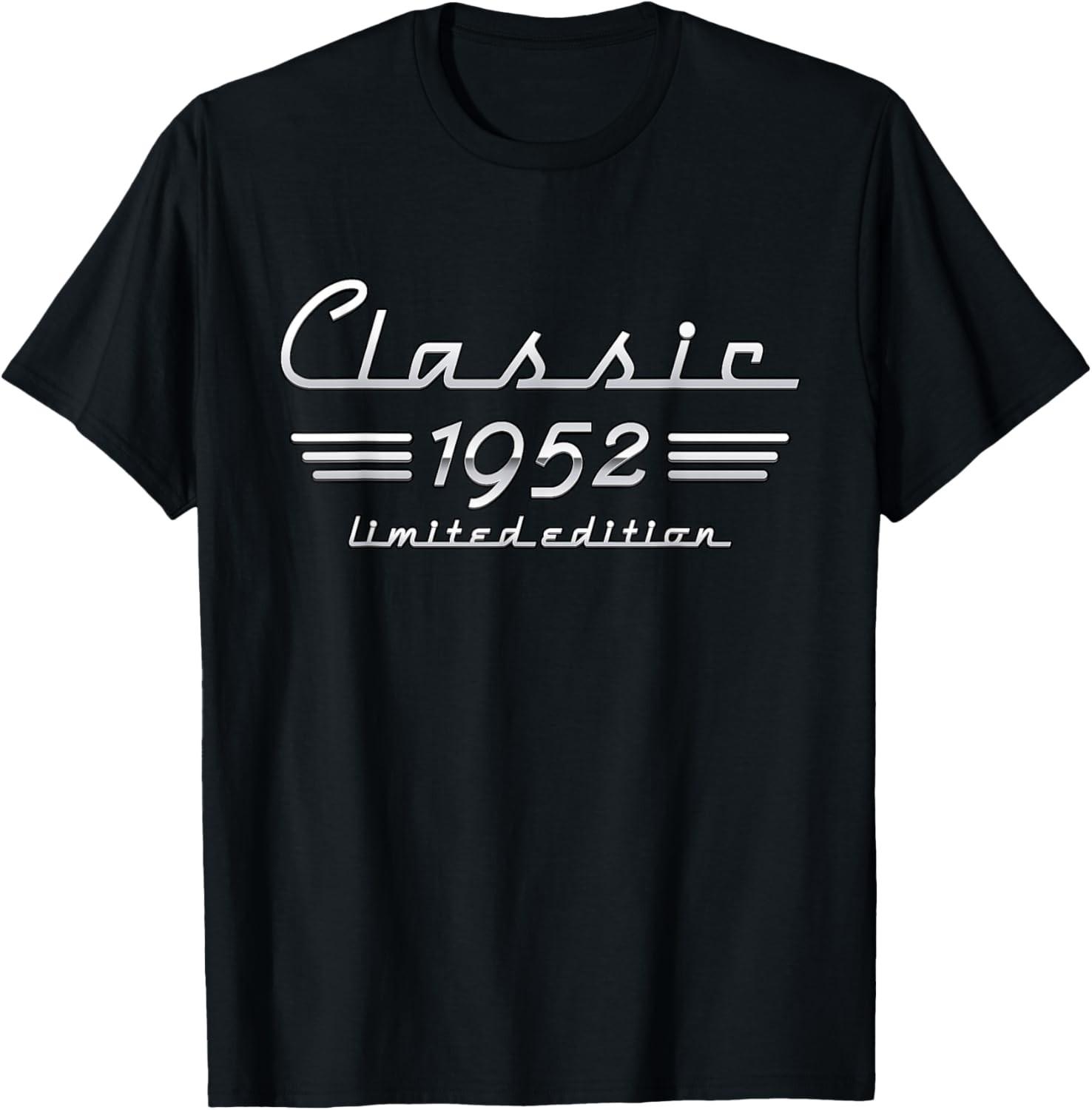 69 Year Old Gift Classic 1952 Limited Edition 69th Birthday T-Shirt S разноцветный