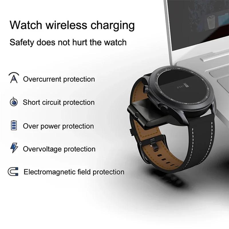 Drahtloses Uhrenladegerät für Galaxy Watch 6, Ladegerät Typ C, Schnellladestation für Samsung Galaxy Watch 5 Pro/4/3/Active 2