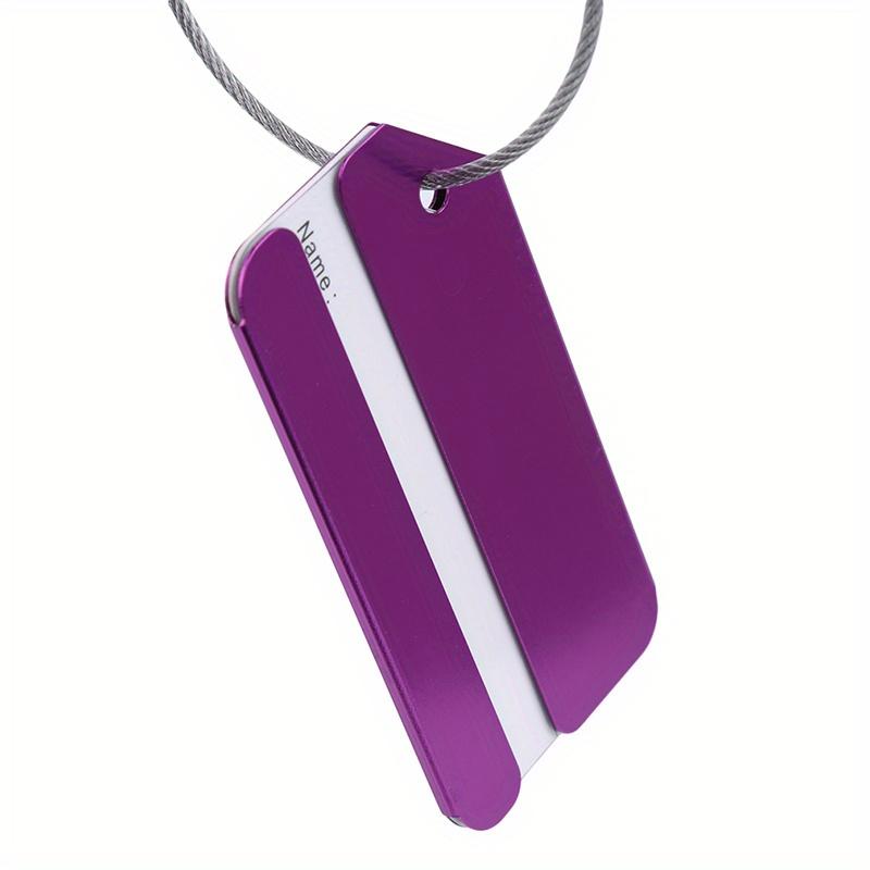 Luggage Tags Aluminium Alloy Suitcase Tag Travel Labels with Steel Loop Luggage Tags for Suitcases Travel Accessories