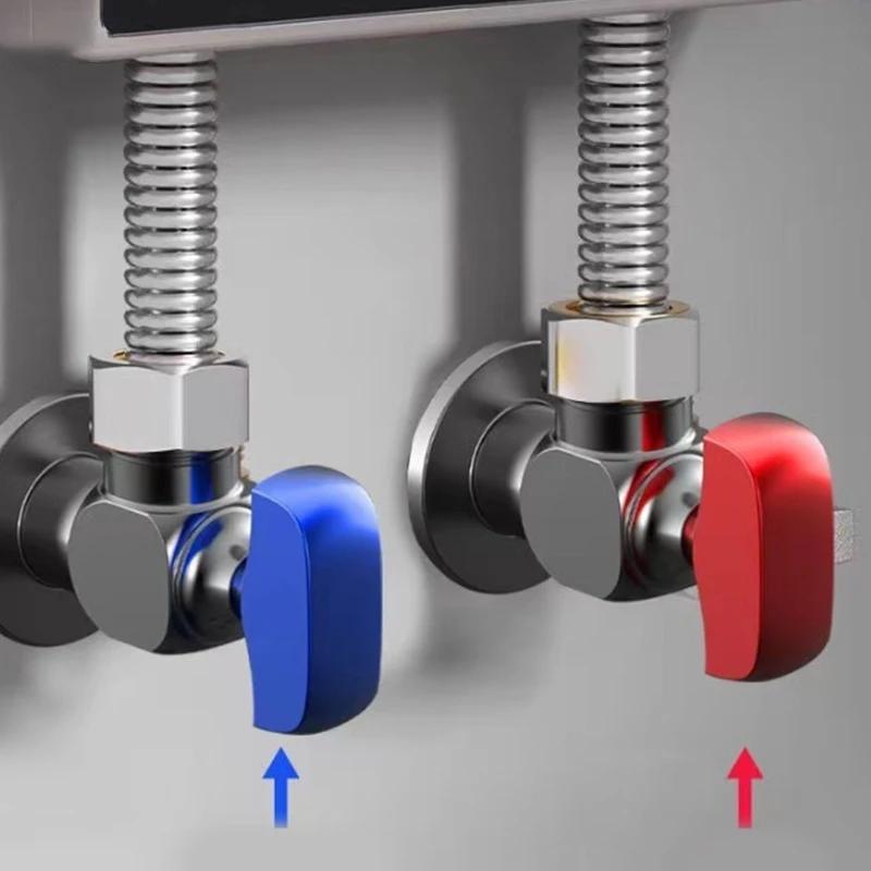 Thickened Spherical Core Triangle Valve Explosion-proof Water Heater Large Flow Ball Valve 4 Points Hot And Cold Valve