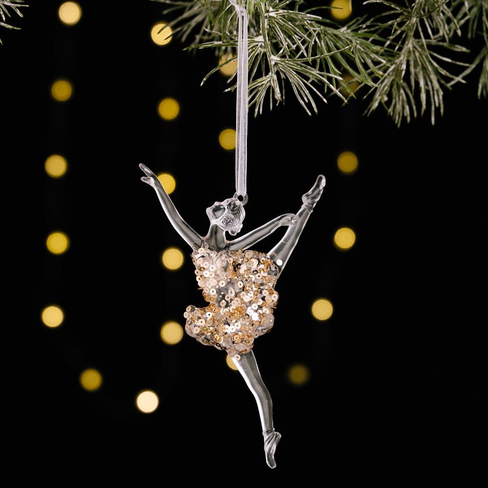 Schneeflocke Weihnachten Kristallanhänger Acrylkristall zum Aufhängen Frohe Weihnachten