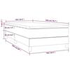 3144318 vidaXL Lit à sommier tapissier avec matelas Vert foncé 100x200 cm