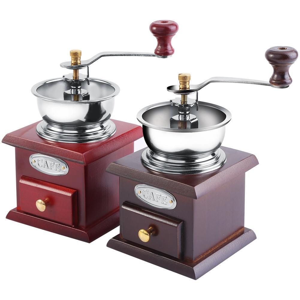 Coffee 1Pcs Retro Design Coffee Bean Hand Grinder Manual Mill with Stainless Steel Handle Home Kitchen Office Grinding Tool Coffee 1Pcs Retro Design Coffee Bean Hand Grinder Manual Mill with Stainless Steel Handle Home Kitchen Office Grinding Tool