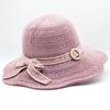 Sun Hat Women's Sun Protection Outdoor Cotton Jacquard Knitted Folding Sun Hat Summer