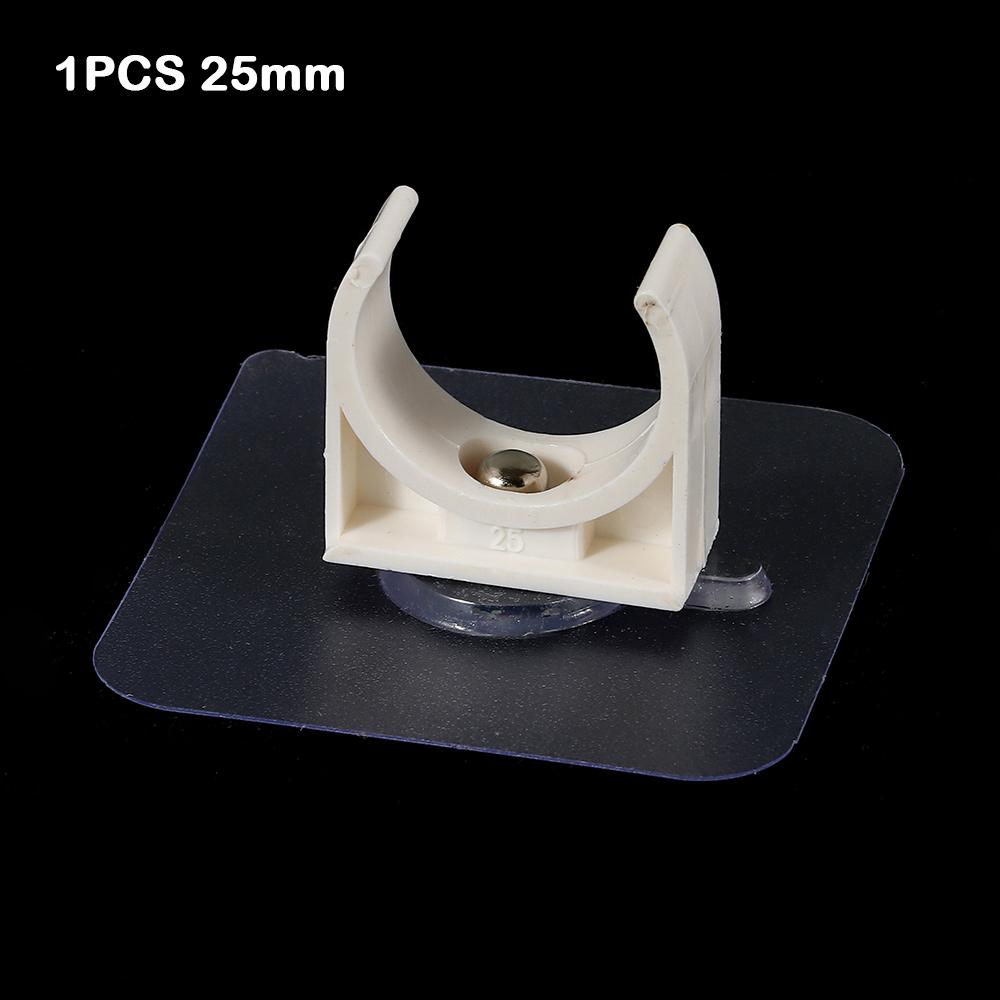 1Pc Punch-free Self-adhesive Pipe Clamp Aquarium Fish Tank Watering Adapter Water Tube Holder Garden Irrigation