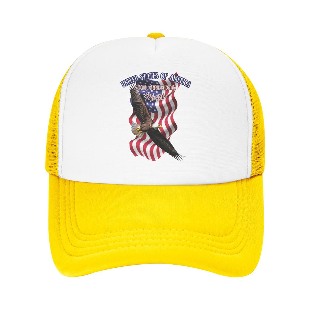 America Freedom Flight Mesh Baseball Cap Unisex Women Casual Sun Hat Years of Freedom Dad Hat Adjustable Summer Trucker Cap